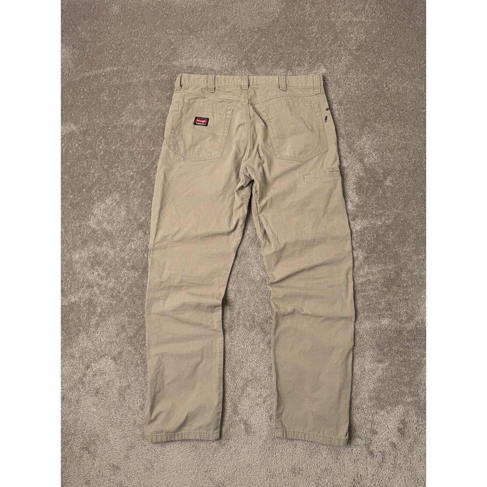 Vintage‎ men's Sweatpants Wrangler Y2K tan and cream carpenter pants Size 34/32